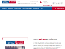 Tablet Screenshot of bursaaristonyetkiliservis.com